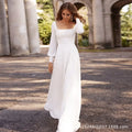 Inwood High Quality Customized Plus Size Satin Stretch White Evening Gown Dress