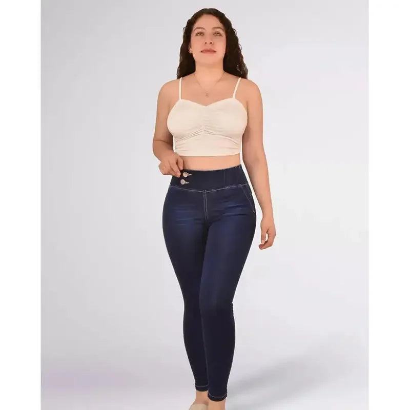 Colesville Colombian High Stretch Peach Butt Fajas Jeans