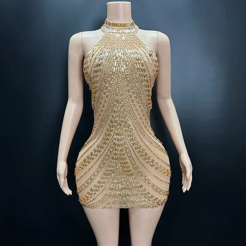Fairmont Transparent Mesh Black Elegant Mini Dress