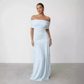 Bergoo Versatile Dress One Shoulder Elegant Casual Formal Sleeveless Dress