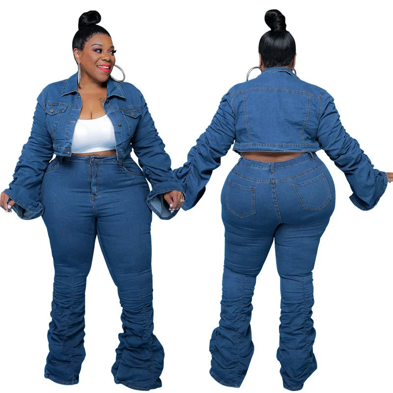 Ernestina Plus Size Sets Clothing Two Piece Sets