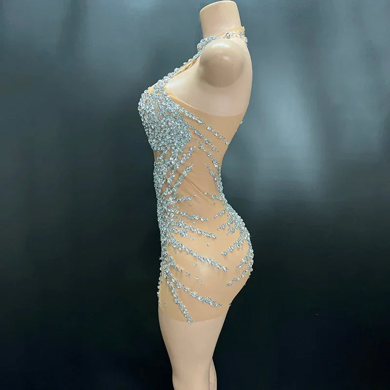 Fallingwater Elegant Sleeveless Sexy Fancy Girls Hand Made Mini Dresses