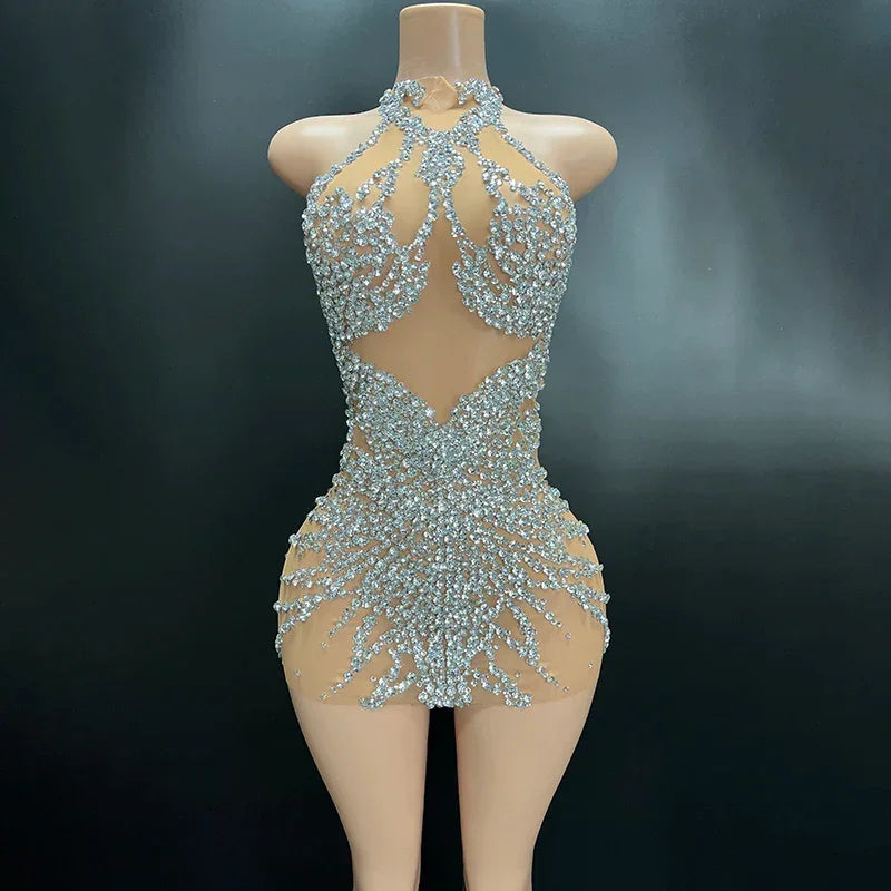 Fallingwater Elegant Sleeveless Sexy Fancy Girls Hand Made Mini Dresses