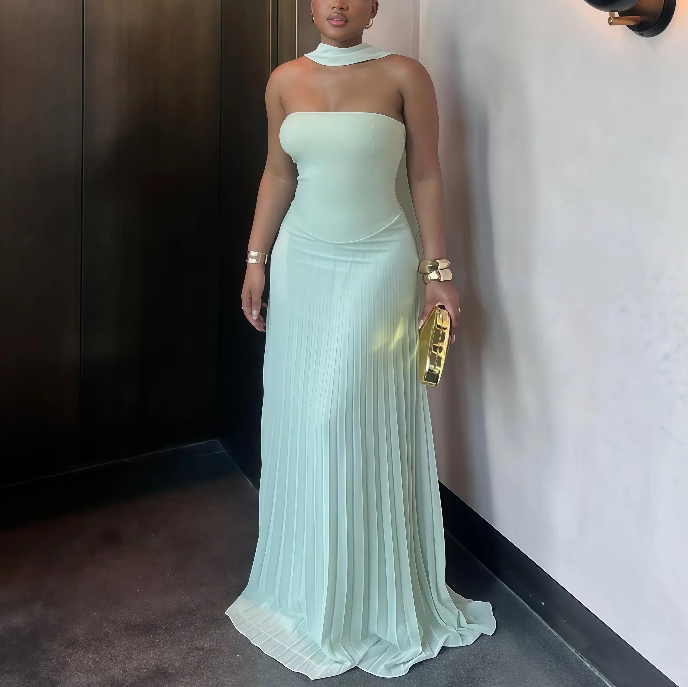 Upperglade Elegant Clothing Boutique Sleeveless Long Maxi Dress