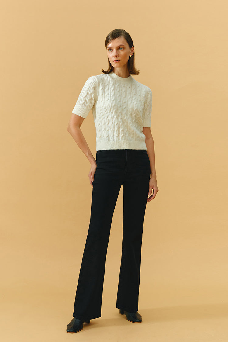 Barbara High Rise Bootcut Zip Fly Jeans