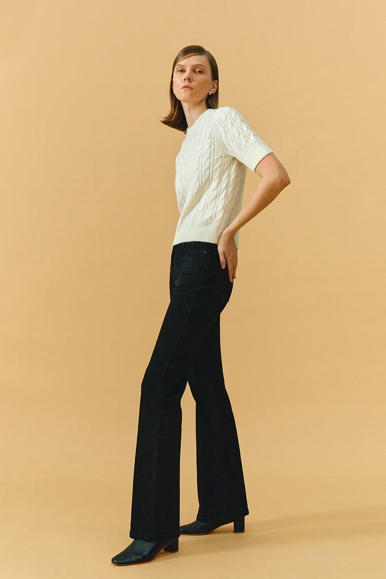 Barbara High Rise Bootcut Zip Fly Jeans