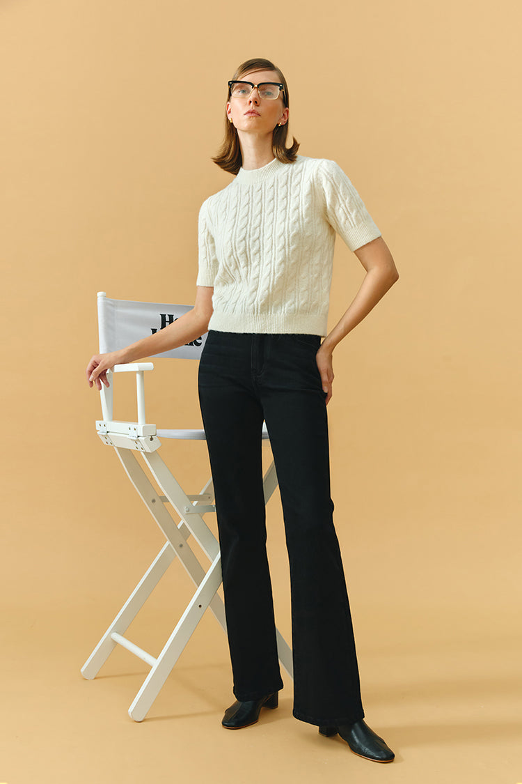 Barbara High Rise Bootcut Zip Fly Jeans