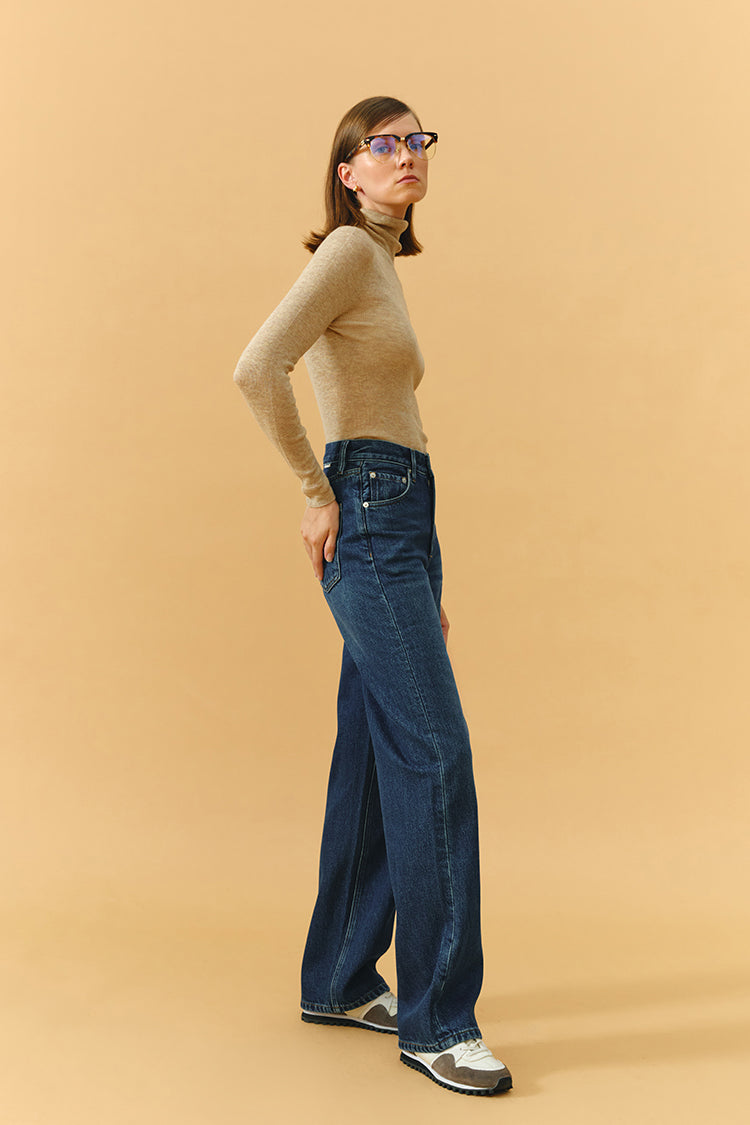 Coney Island Whitefish High Rise Wide Jeans