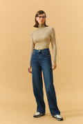 Coney Island Whitefish High Rise Wide Jeans