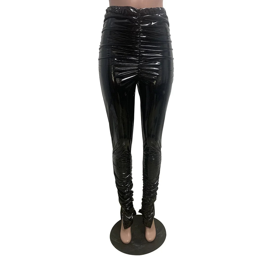 Chemung PU Leather Warming Colorfull Elegant Trousers