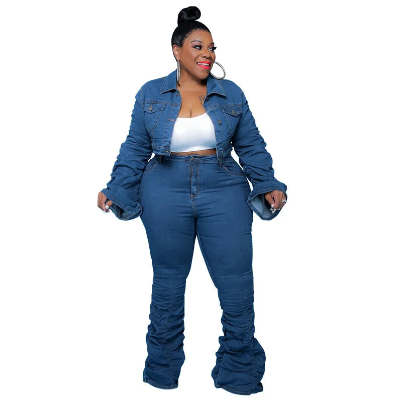 Ernestina Plus Size Sets Clothing Two Piece Sets