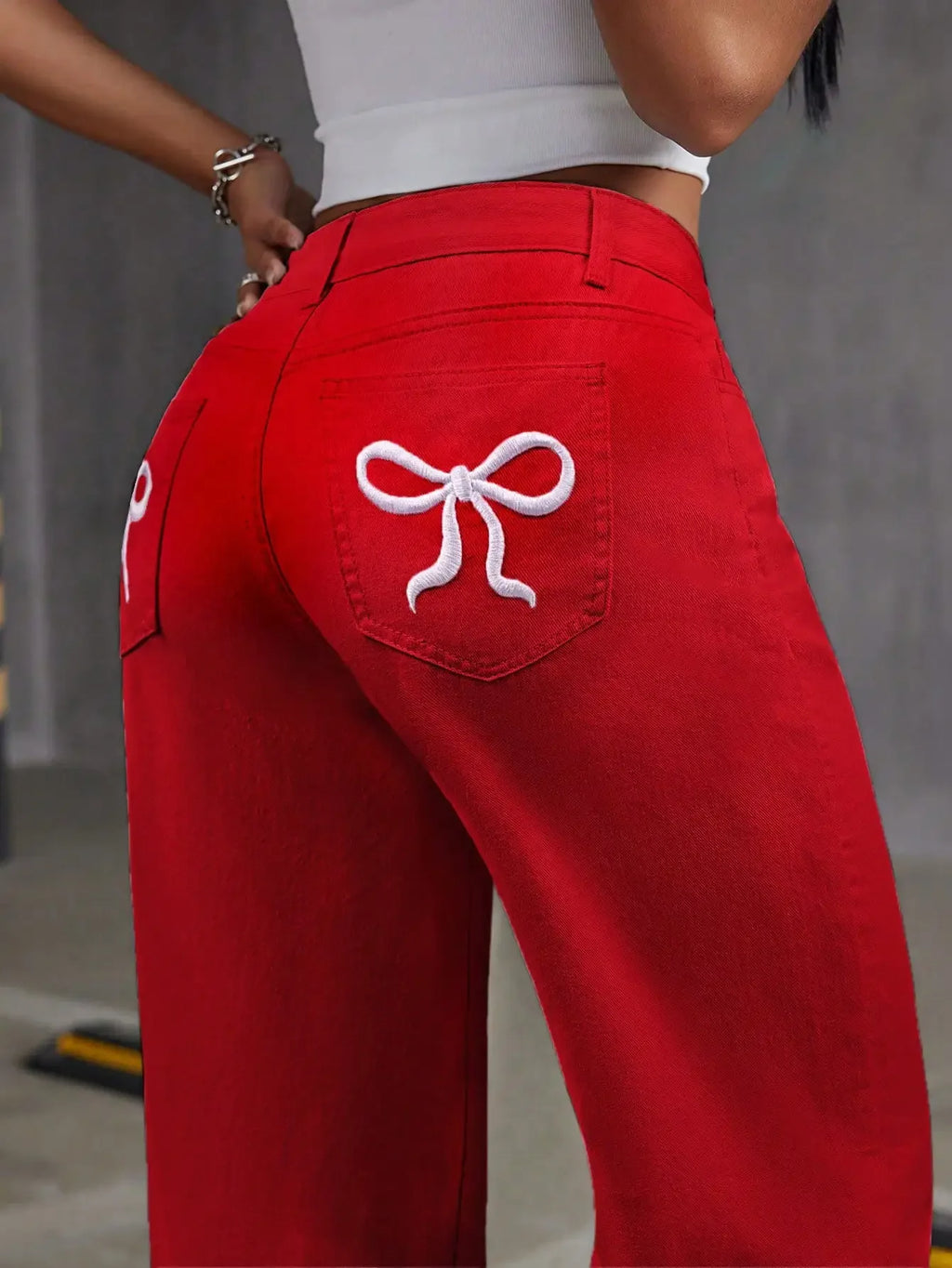 Walpack Township High Quality Vintage Ladies Jeans High-Waisted Straight-Leg Cotton Denim