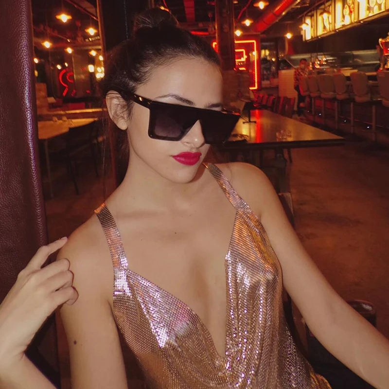 Sherbrooke Sexy Clothes High Slit Deep V Bling Backless Club Wear Party Dresses