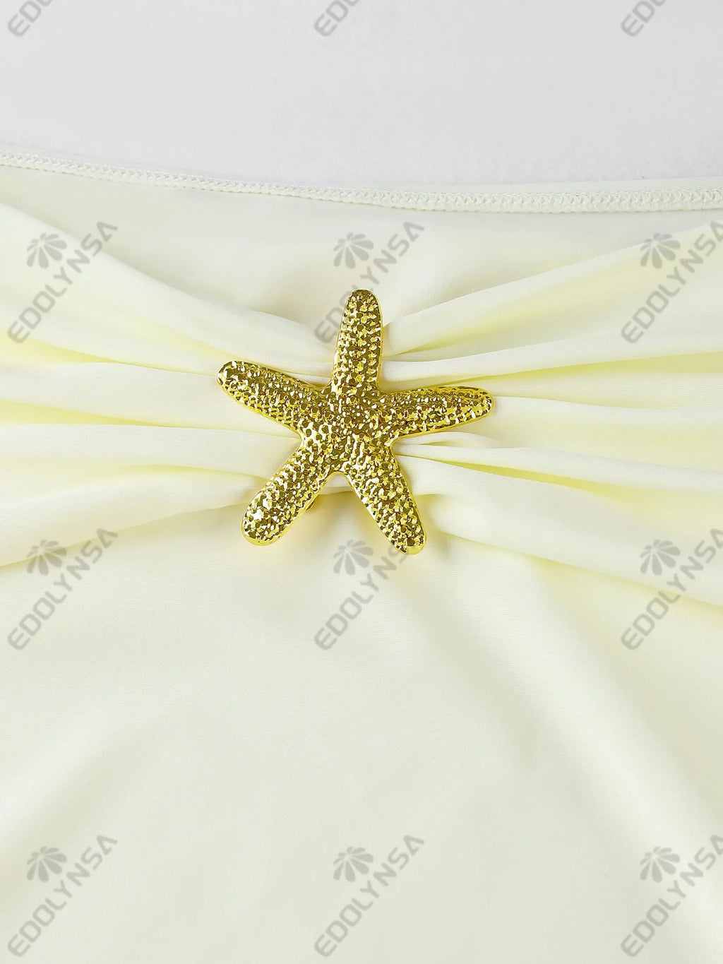 Albany Bandeau Starfish Bathing Pleated Beach Sexy Honeymoon Set