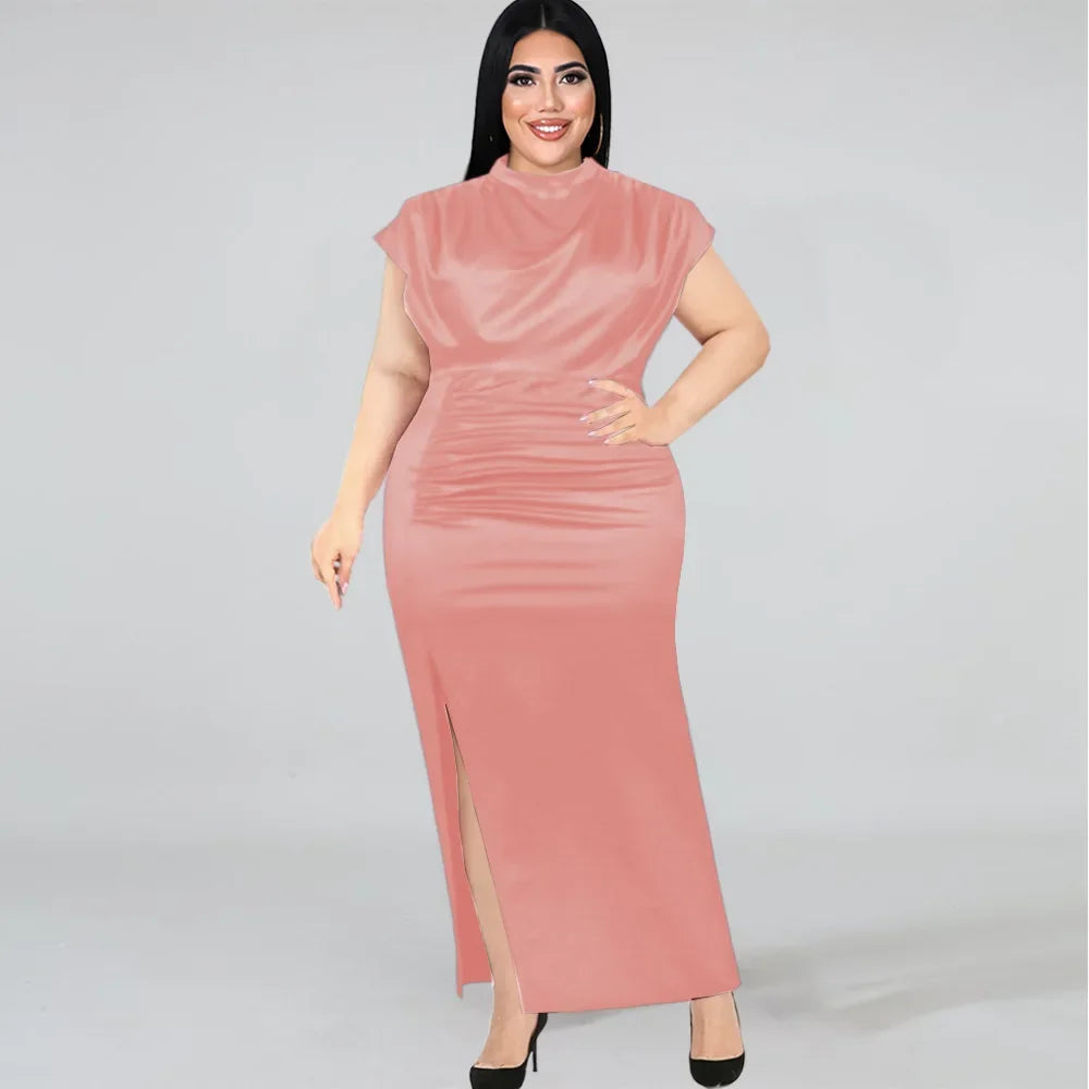 Richmond Sexy High Collar Temperament Slim Fit High Waist Evening Dress