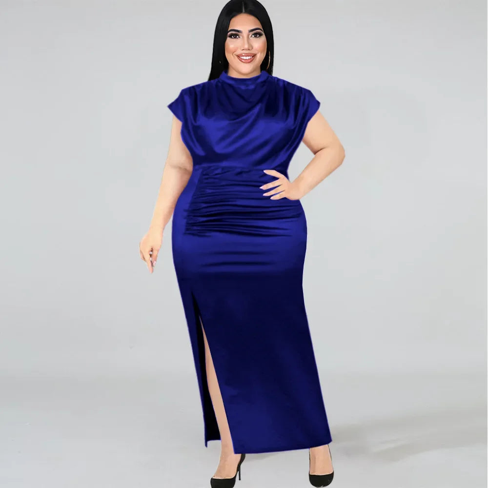 Richmond Sexy High Collar Temperament Slim Fit High Waist Evening Dress