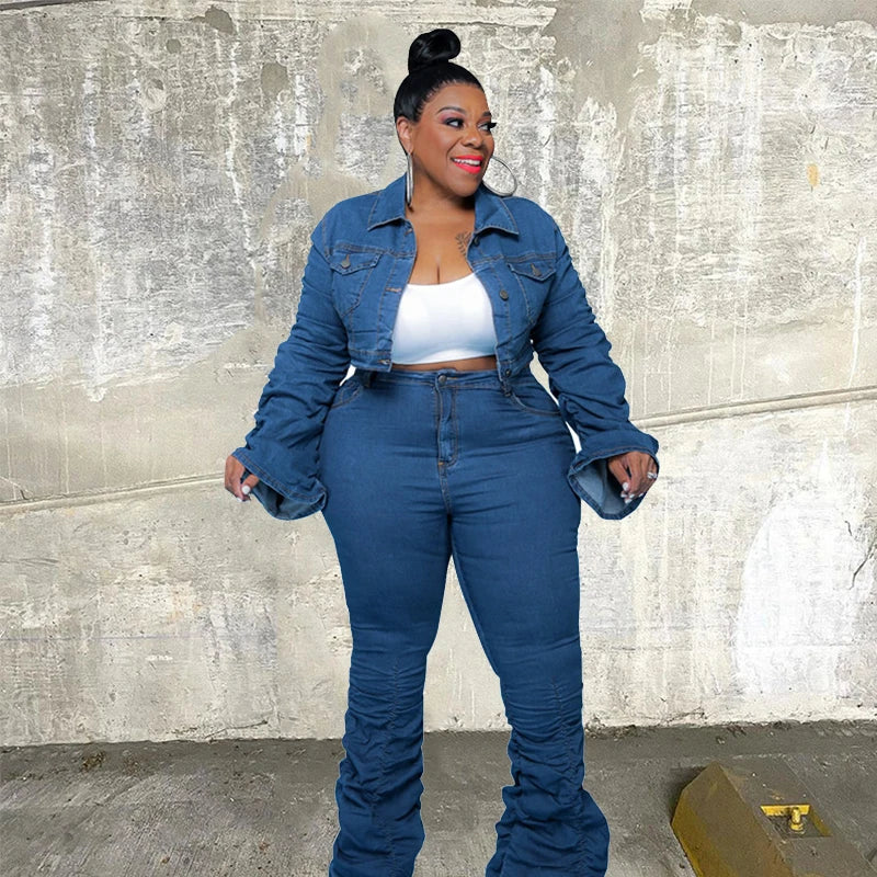 Ernestina Plus Size Sets Clothing Two Piece Sets