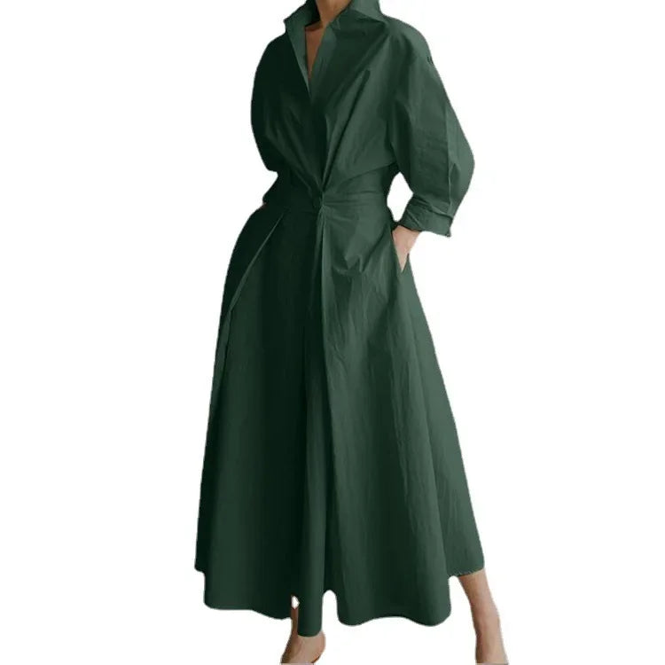 Sutton Manor Casual Long Sleeve Elastic Waist Printed