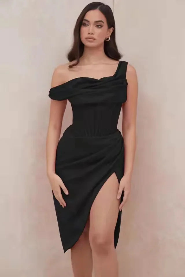 Long Island Off Shoulder Corset Design Elegant Casual Event Dress