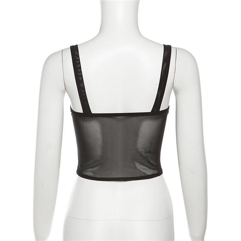 Women Spaghetti  Backless Slim Fit Vest