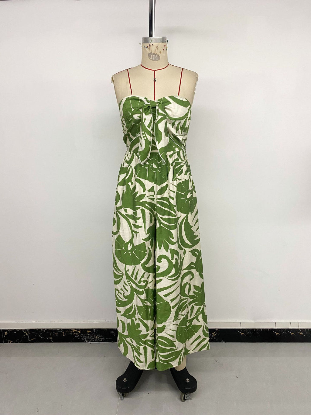 Fresh Vacation One Piece Trousers Tube Top Printed Jumpsuit