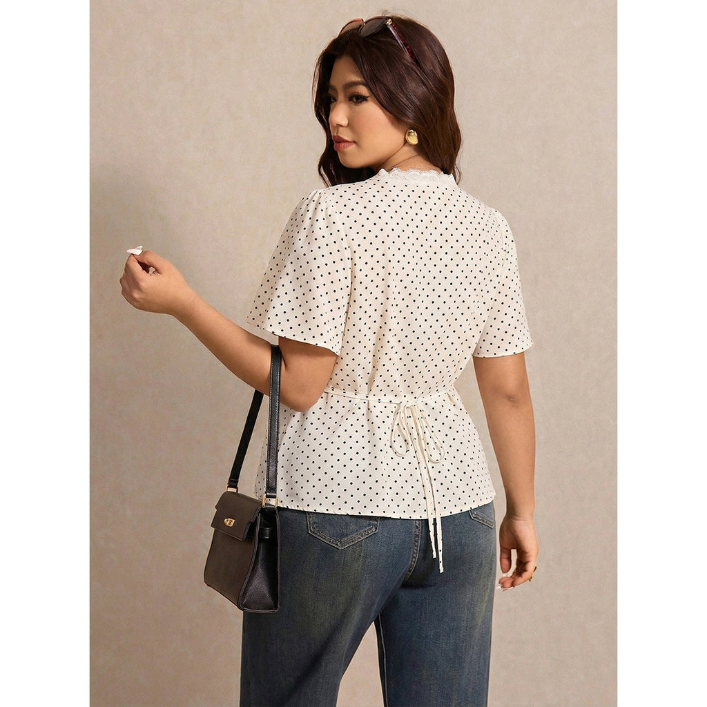Women Clothing Gentle Wind Lace Ruffled