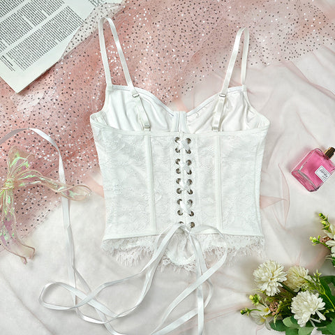 Lace Sexy Slim Vest  Boning Corset