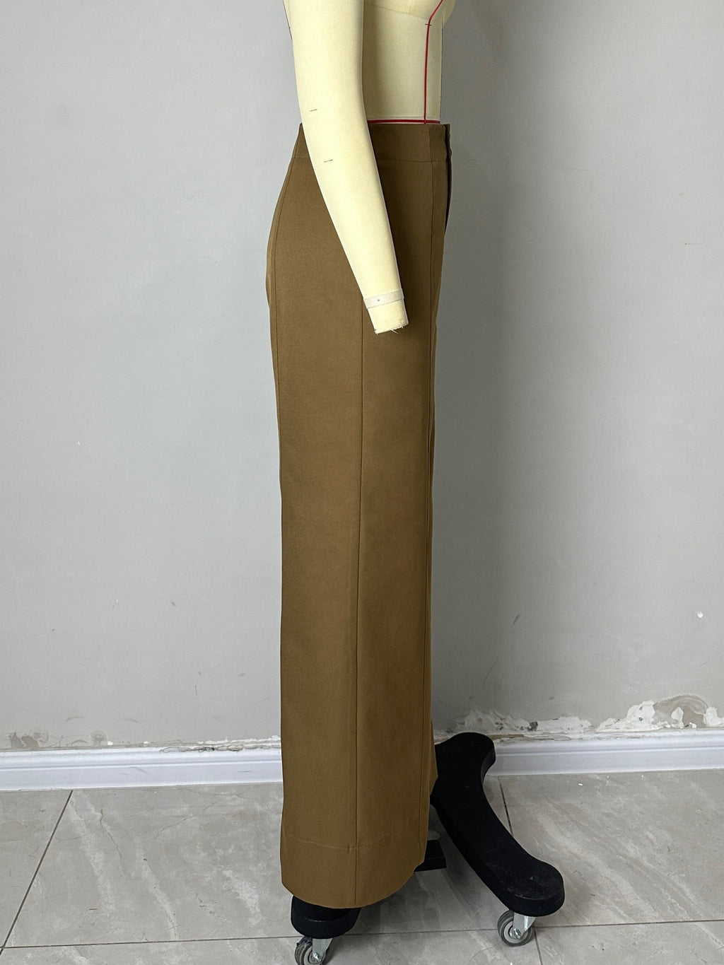 Graceful Cargo Pants Casual Women Wear Autumn Stitching Design Wide Leg Pants