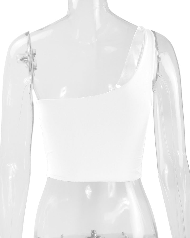 women One Shoulder Cropped  Clothing
