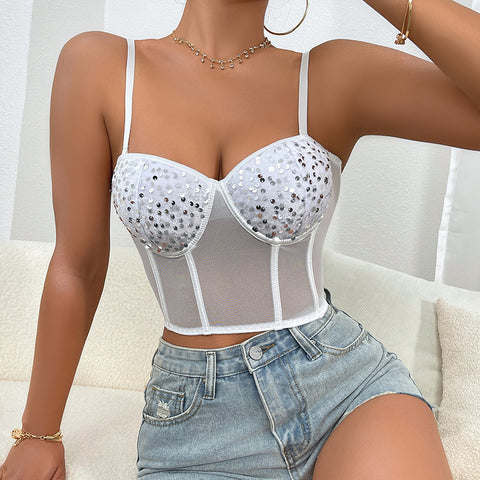 Sexy Breathable Corset With Low Cut Flattering