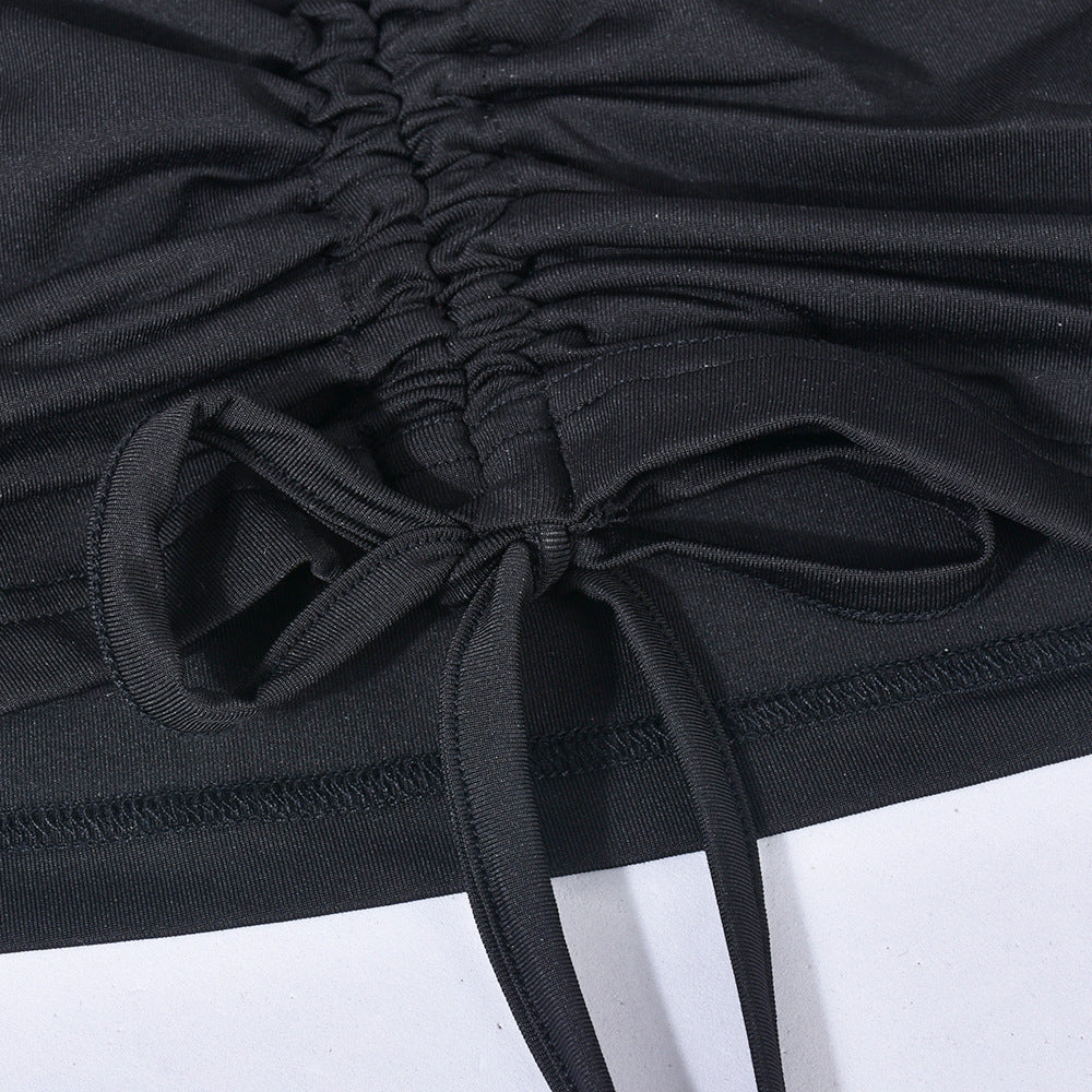 Wrapped Chest Pleated  Summer Women
