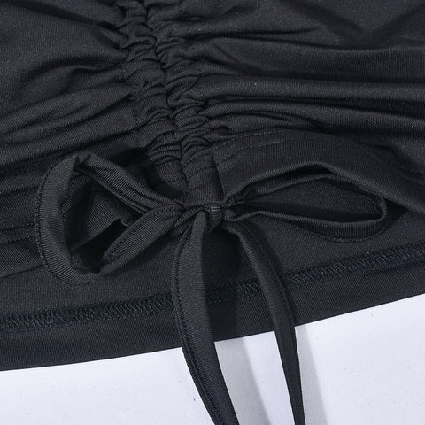 Wrapped Chest Pleated  Summer Women