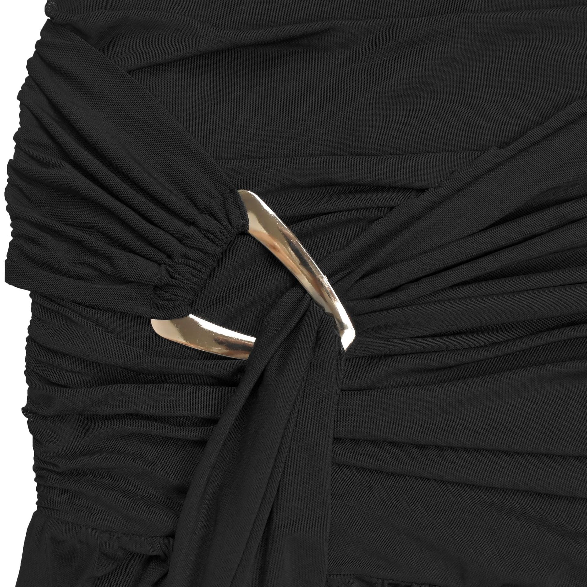 Mount Olive Sexy Formal One Shoulder Long Split Hem Solid Party Maxi Dress