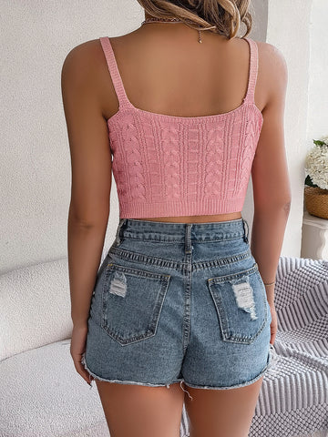 Spring Solid V neck Knitwear Women