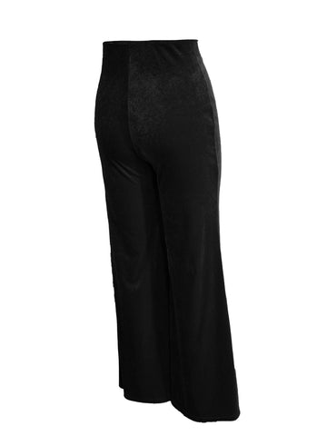 Women Clothing Autumn Winter High Sense Velvet Flared Pants Casual Bootcut Trousers