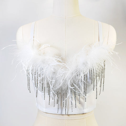Sexy  Women Night  Feather Tassel
