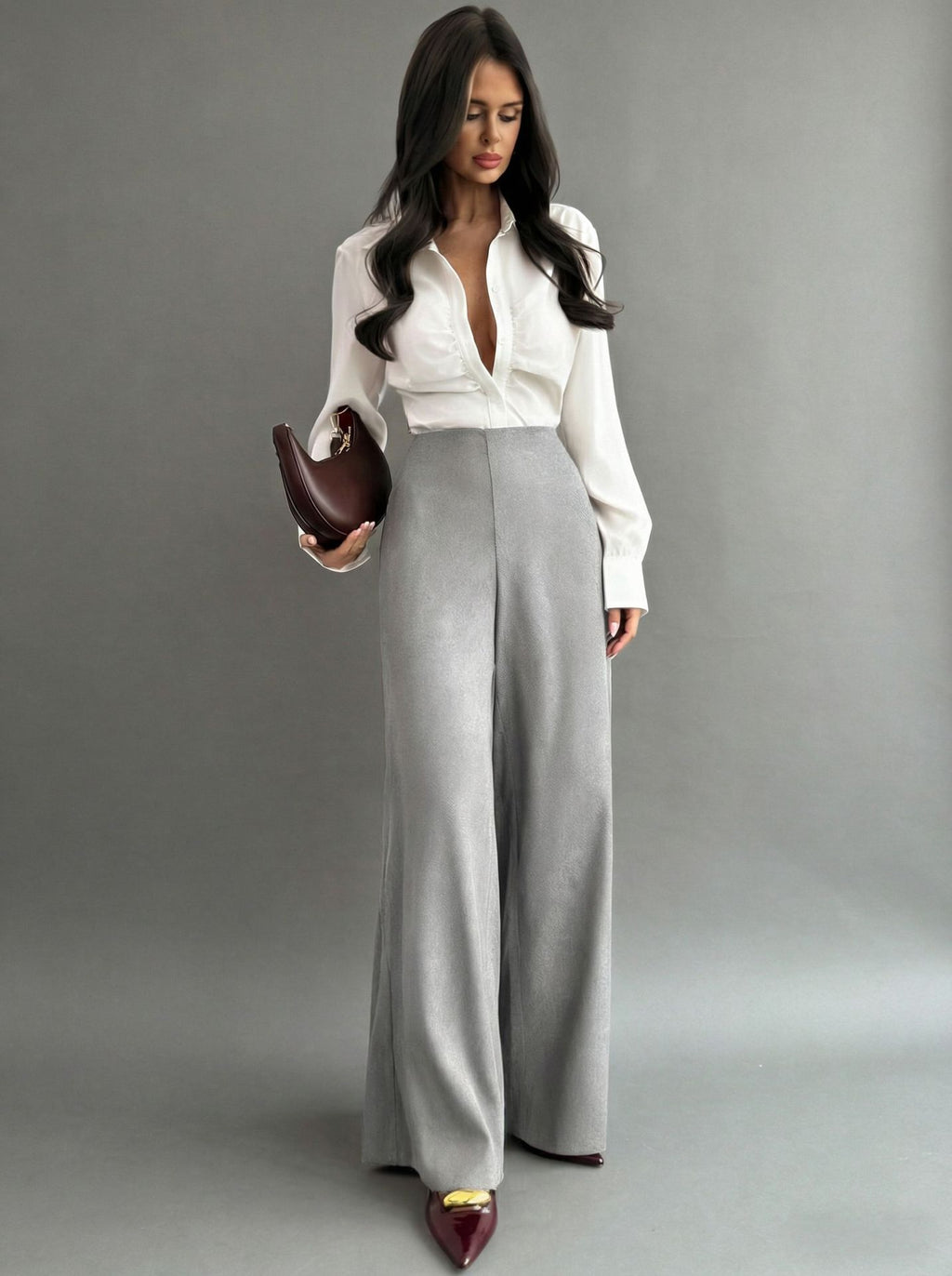 All Matching Spring Autumn High Grade Women Pants Draping High End Figure Flattering Loose Small Straight Casual Pants
