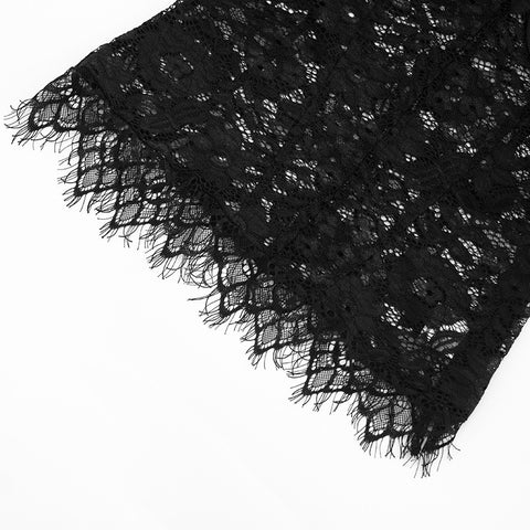Women round Neck Shoulder See through