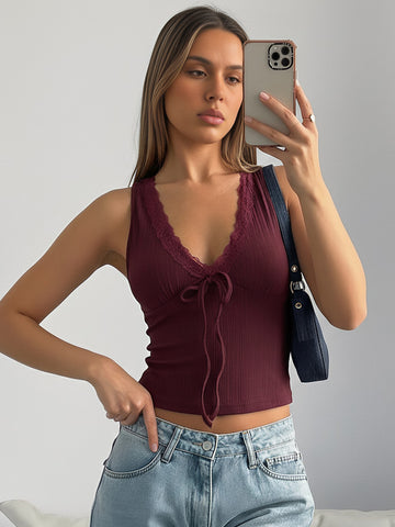 Deep V Plunge neck Vest Summer Slim Fit