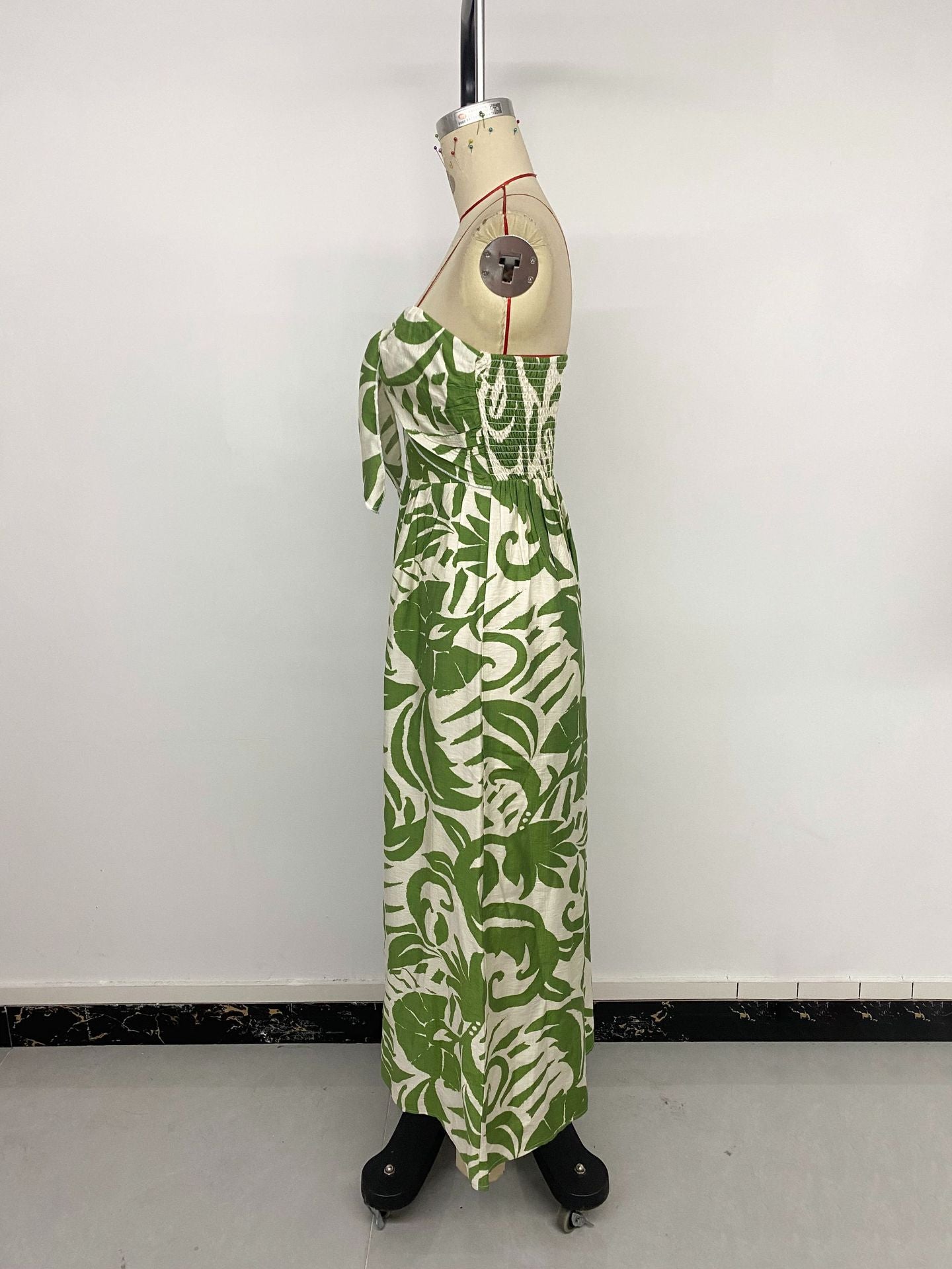 Fresh Vacation One Piece Trousers Tube Top Printed Jumpsuit