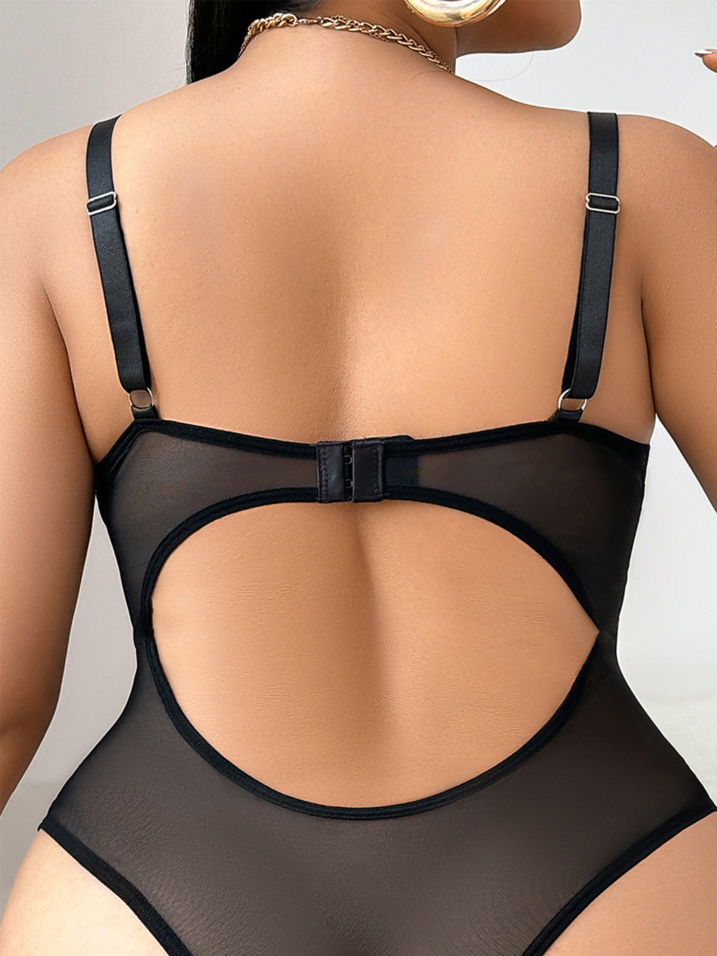 Plus Size Sexy Woman Faux Leather Jumpsuit Lace Stitching Strap Sexy Nightclub