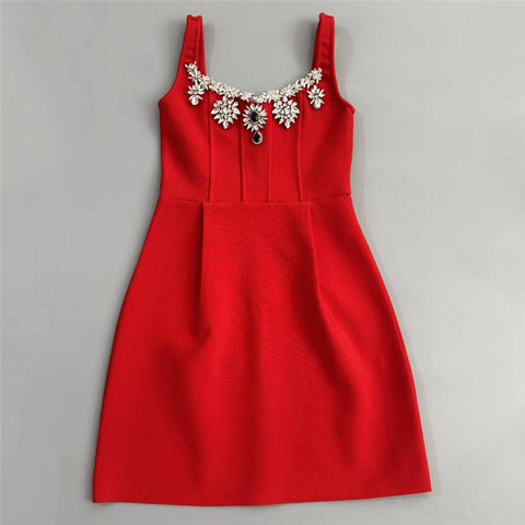 Boca Chica Sexy Strap Diamond Bandage One Piece Ladies Cocktail Party Dress