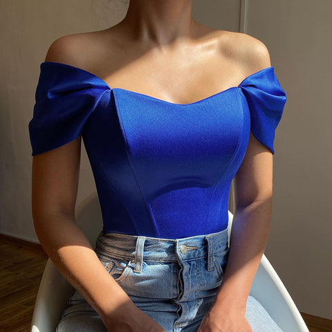 Waist Tube Women Satin off-Shoulder Corset