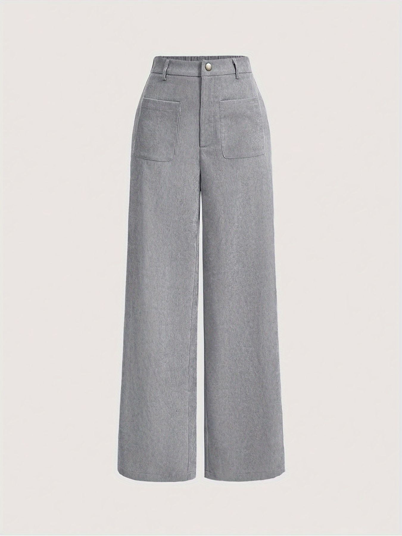 Retro Straight Corduroy Pants Tall Loose All Matching Outdoor Spring Autumn Women Casual Pants