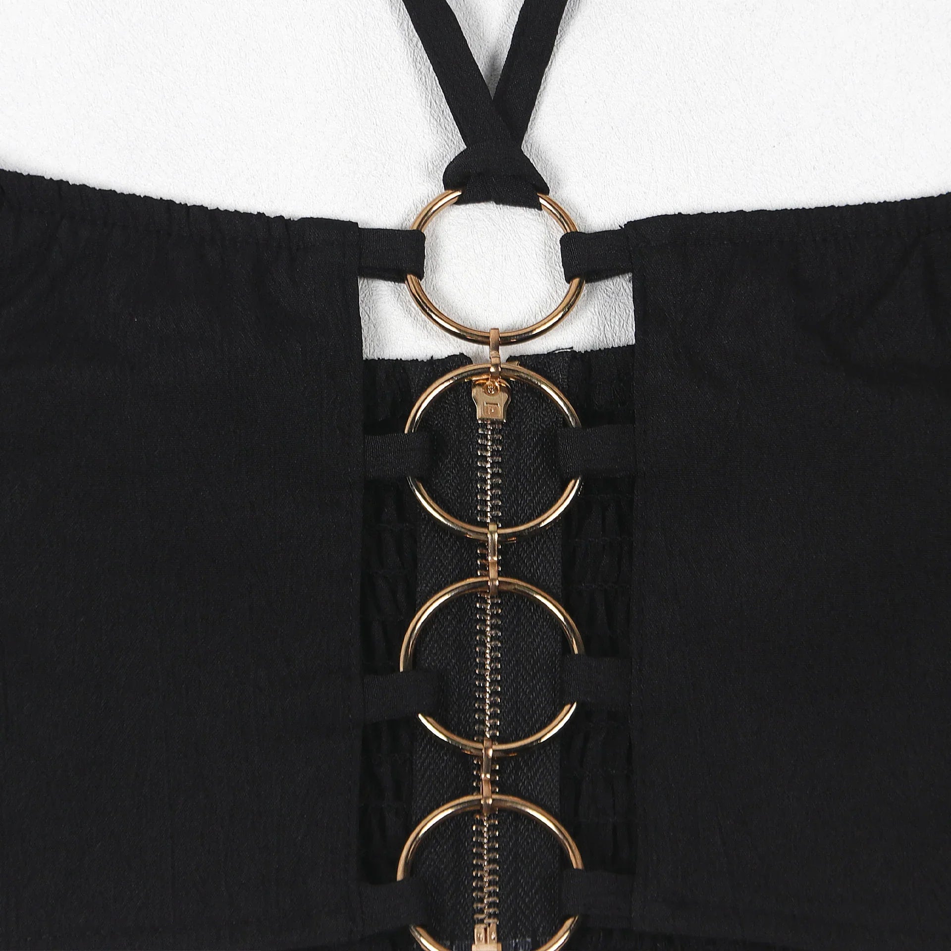 Beacon Falls Sleeveless Strapless Wide Leg Hole Hollow Out Two Piece Set