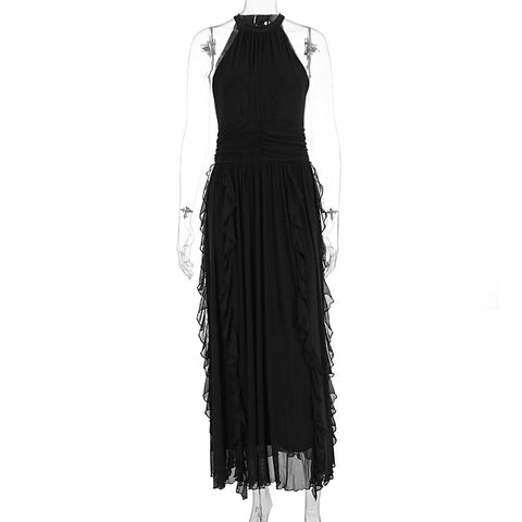 Asheboro Clothing French Ruffled Waist Slimming Dress