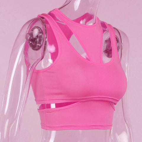 Women Cross Tank Hollow Out  Sling