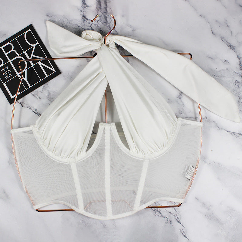 Backless Sexy Halter Wrapped Chest