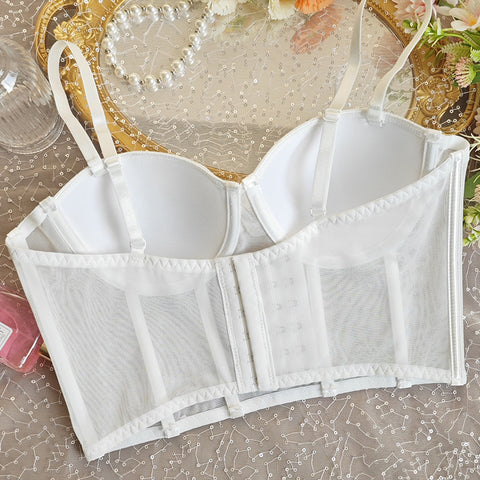 Sexy Breathable Corset With Low Cut Flattering