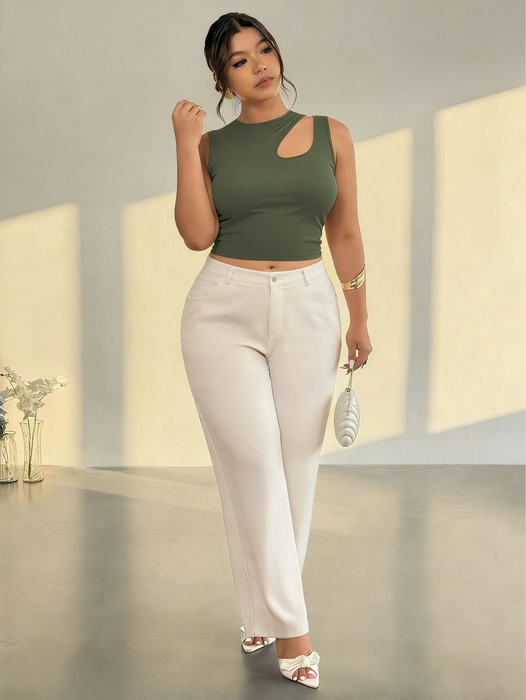 women Summer Casual Solid  Sleeveless